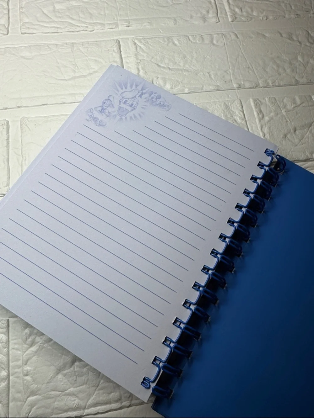Disney Blue Spiral Notebook Journal